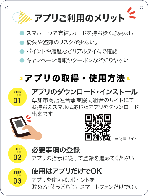 アプリご利用のメリット